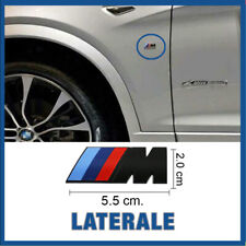 STEMMA LATERALE PER BMW M SPORT COMPATIBILE 55X20 NERO OPACO ABS LOGO FREGIO