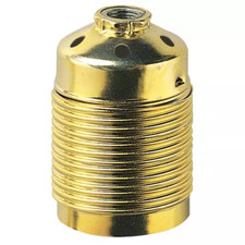 PORTALAMPADA E27 OTTONE