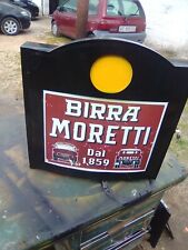 INSEGNA TABELLA PUBBLICITARIA LUMINOSA BIRRA MORETTI MISURE 54X52 CM