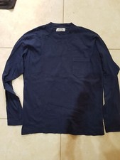 Lotto 1553 maglietta T-Shirt camicia uomo ragazzo pigiama blu