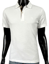 Polo burberry uomo - burberry, bianca