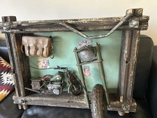 Quadro Harley Davison Militare Vintage