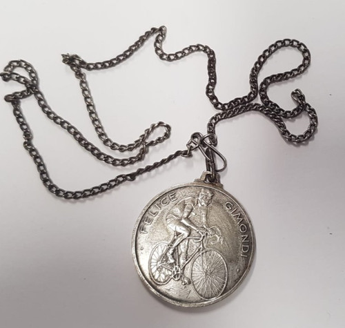 Portachiavi medaglia felice - medaglia,