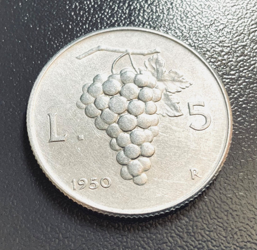 Italia 1950 5 lire uva - 1950,