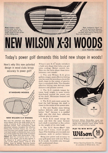 Pubblicità wilson woods - pubblicità, x-31