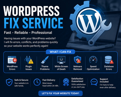 Riparazione sito wordpress - riparazione,