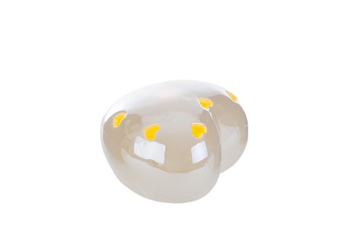Cuore led porcellana - 1, pz