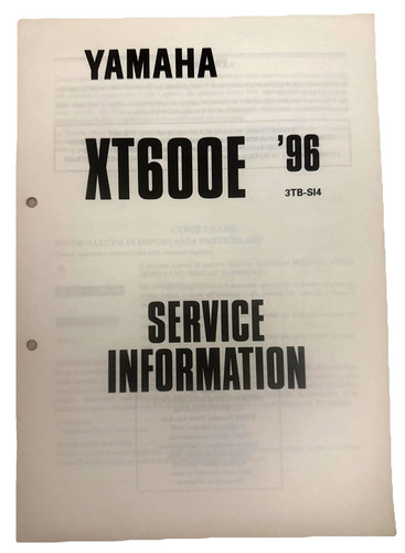 Manuale service information - service,