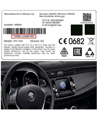 Codice autoradio harman mopar - harman,