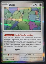 DITTO 132/165 Rara Holo Foil in Italiano POKEMON 151 Scarlatto Violetto MEW
