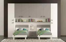 Cameretta Doppio Ponte Bianco