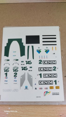 Decals tameo per williams - 1/43,