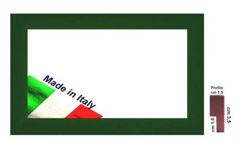 Cornice legno verde - cornice, a