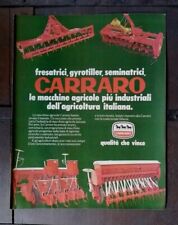 ANTONIO CARRARO ATTREZZATURE TRATTORI rivista dell'epoca 1978 25X32