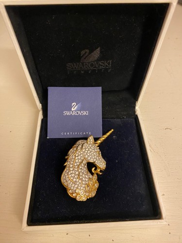 Swarovski spilla unicorno 1996