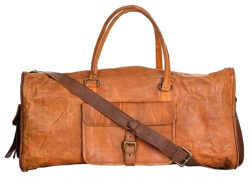 Borsa pelle strong travel - in,