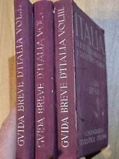 Guida Breve d'Italia 3 volumi 1937-1940. T.C.I. con Cartine anche Isole E Libia