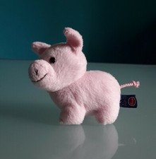 "TRUDI" peluche Maiale, colore rosa, altezza 10 cm., lunghezza 11 cm.