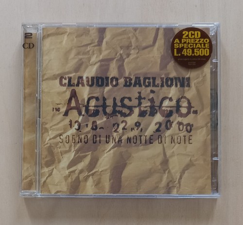Claudio baglioni acustico - claudio,