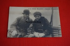S.E.Benito Mussolini e Gabriele D'Annunzio Foto Petitti Roma Ballerini e Fratini