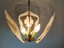 lampadario 3 luci  in vetro