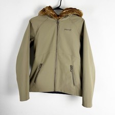 Giacca donna pelliccia sintetica lunga Marmot taglia S/P verde oliva