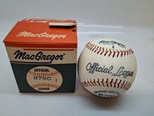 Vintage MacGregor Official Little League Leather Baseball w/Box New Old Stock!