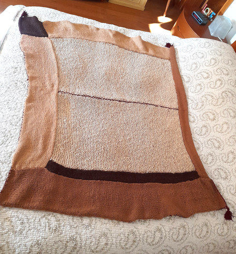 Coperta lana fatta - a, mano