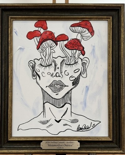 Quadro metamorfosi donna - quadro,