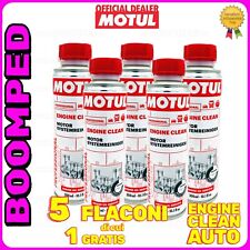 MOTUL ENGINE CLEAN Additivo Pulizia Lavaggio Olio Motore auto 5x300ml 05MO46