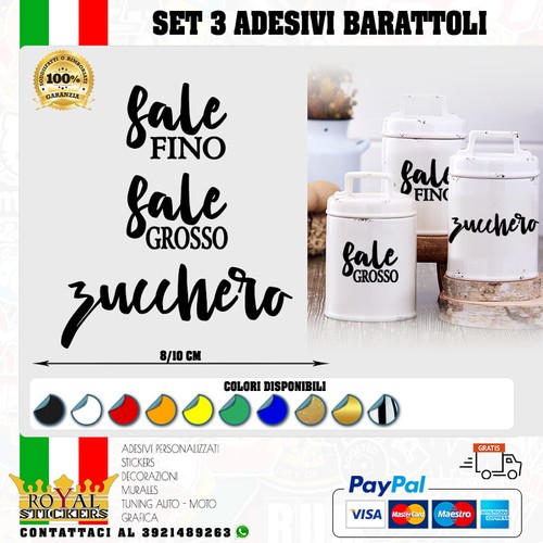 Set adesivi per barattoli - 3,