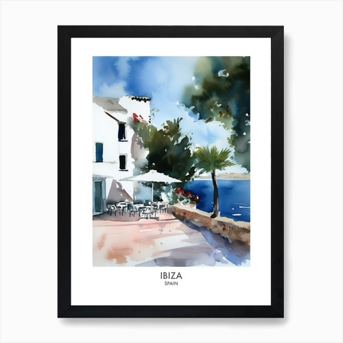 Ibiza spagna acquerello - ibiza,