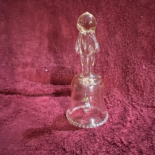 Pink depression glass kewpie - glass,
