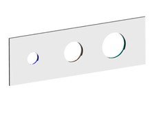 Piastra Cromata in ottone per incasso 2 vie f.lli Frattini R1906200