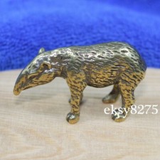 Statua statuina tapiro ottone