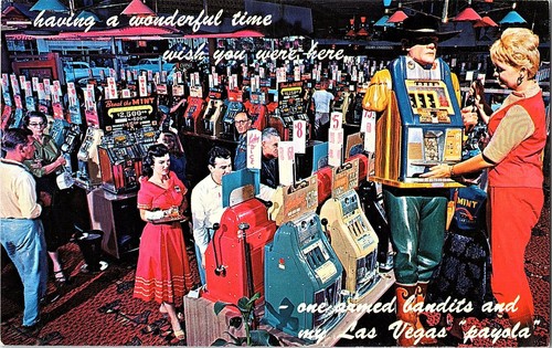 Cartolina postcard casino slot - postcard,