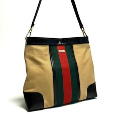 Borsa a tracolla Gucci linea Sherry tela beige originale