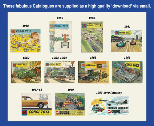 Catalogo corgi toys - toys, 1958-1962