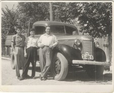 Romania Chevrolet Camion Auto Foto Taxi Guerra Requisizione Targa Bucuresti