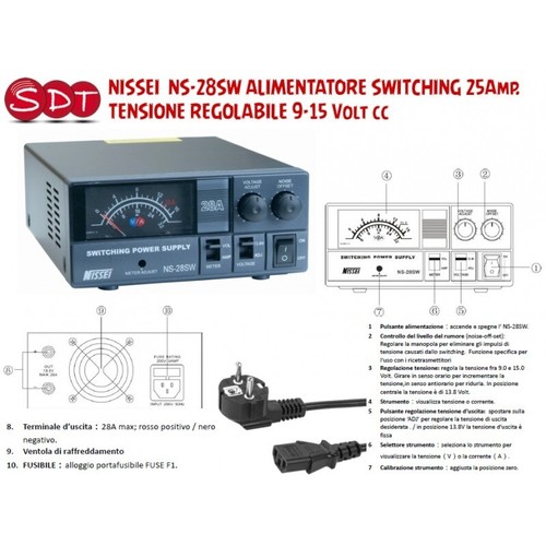 Nissei 28sw alimentatore - nissei, ns-28sw