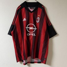 Maglia AC Milan 01/02 Shevchenko #7 Adidas US L Red Black Vintage Football Shirt