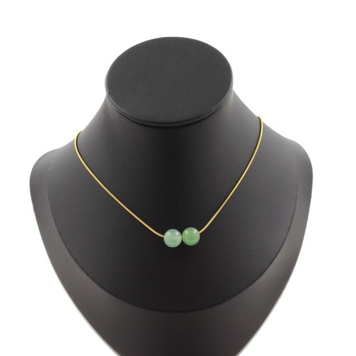 Collana perle aventurina 8 - collana, 2