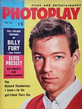 PHOTOPLAY APR 1963  THE BIRDS, AUDREY HEPBURN, ELVIS, STEPHEN BOYD, HAYLEY MILLS