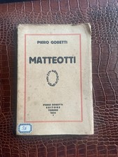 LIBRO MATTEOTTI 1924 PIERO GORETTI PARTITO COMUNISTA