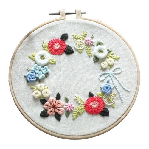 Kit per ricamo floreale - , con