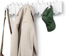 Bastoni 8 Appendiabiti Bianco