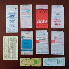 LOTTO 10 BIGLIETTI AUTOLINEE BUS ANNI '90