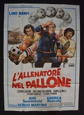 MANIFESTO 4F  L'ALLENATORE NEL PALLONE banfi platini pruzzo juventus juve calcio