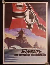 Einsatz der Deutschen Kriegsmarine Germania WWII Manifesti Propaganda 