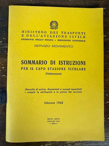 Manuale ferrovie dello stato - dello,